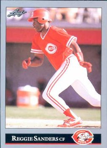 #360 Reggie Sanders - Cincinnati Reds - 1992 Leaf Baseball