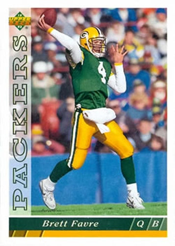 #360 Brett Favre - Green Bay Packers - 1993 Upper Deck Football