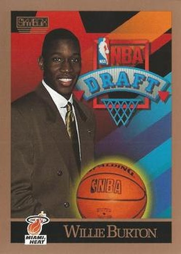 #360 Willie Burton - Miami Heat - 1990-91 SkyBox Basketball