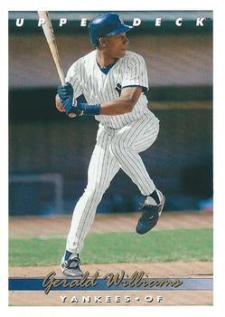 #360 Gerald Williams - New York Yankees - 1993 Upper Deck Baseball