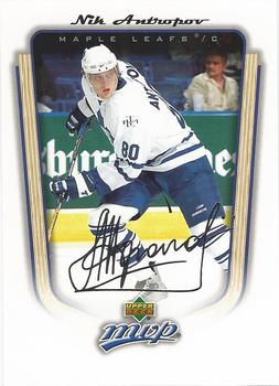 #360 Nik Antropov - Toronto Maple Leafs - 2005-06 Upper Deck MVP Hockey