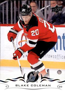 #360 Blake Coleman - New Jersey Devils - 2018-19 Upper Deck Hockey