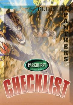 #360 Panthers Checklist - Florida Panthers - 1995-96 Parkhurst International Hockey