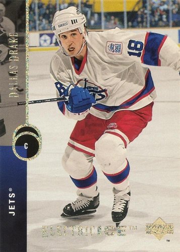 #360 Dallas Drake - Winnipeg Jets - 1994-95 Upper Deck Hockey - Electric Ice