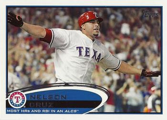 #360 Nelson Cruz - Texas Rangers - 2012 Topps Baseball