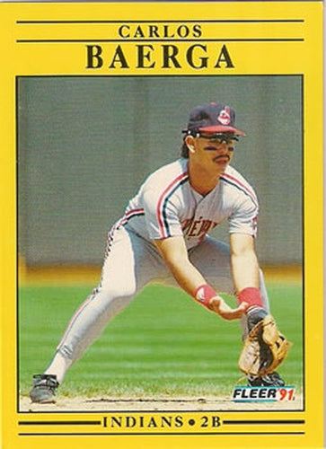 #360 Carlos Baerga - Cleveland Indians - 1991 Fleer Baseball