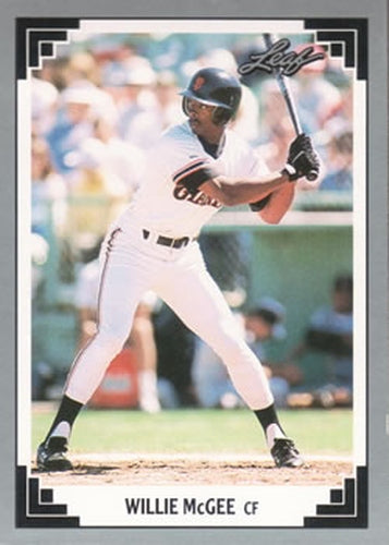 #360 Willie McGee - San Francisco Giants - 1991 Leaf Baseball