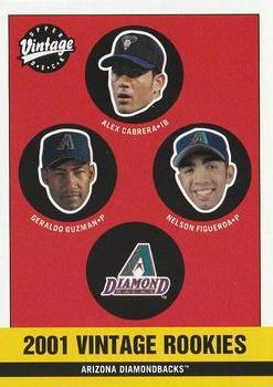 #360 Alex Cabrera / Geraldo Guzman / Nelson Figueroa - Arizona Diamondbacks - 2001 Upper Deck Vintage Baseball