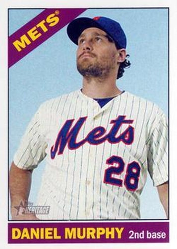 #360 Daniel Murphy - New York Mets - 2015 Topps Heritage Baseball