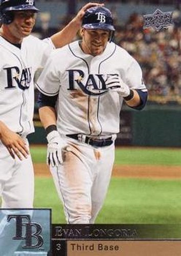 #360 Evan Longoria - Tampa Bay Rays - 2009 Upper Deck Baseball