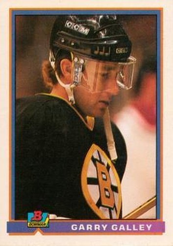 #360 Garry Galley - Boston Bruins - 1991-92 Bowman Hockey