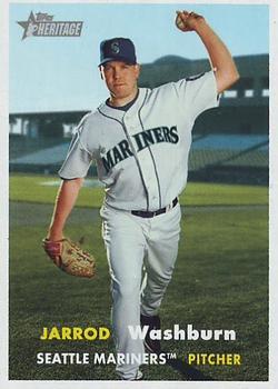 #360 Jarrod Washburn - Seattle Mariners - 2006 Topps Heritage Baseball
