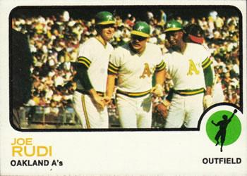 #360 Joe Rudi - Oakland Athletics - 1973 Topps Baseball