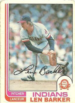 #360 Len Barker - Cleveland Indians - 1982 O-Pee-Chee Baseball