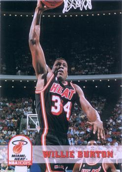 #360 Willie Burton - Miami Heat - 1993-94 Hoops Basketball