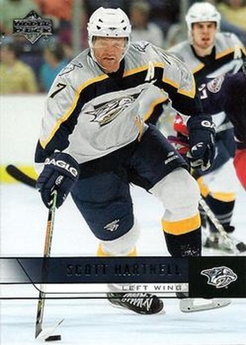 #360 Scott Hartnell - Nashville Predators - 2006-07 Upper Deck Hockey
