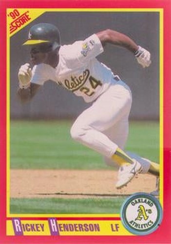 #360 Rickey Henderson - Oakland Athletics - 1990 Score Baseball