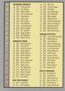 #360 Checklist: 247-360 - 1993 Fleer Baseball