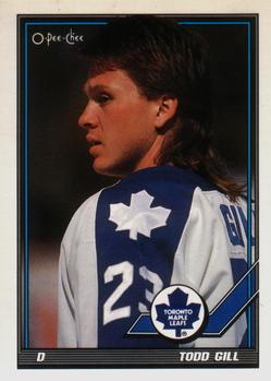 #361 Todd Gill - Toronto Maple Leafs - 1991-92 O-Pee-Chee Hockey