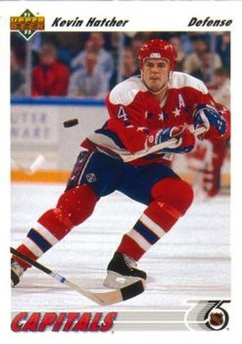 #361 Kevin Hatcher - Washington Capitals - 1991-92 Upper Deck Hockey