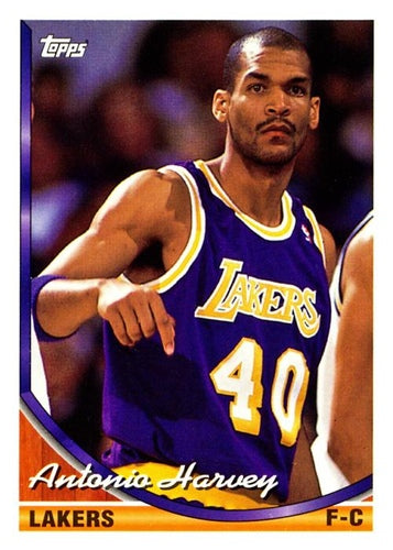 #361 Antonio Harvey - Los Angeles Lakers - 1993-94 Topps Basketball