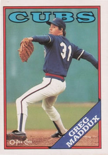 #361 Greg Maddux - Chicago Cubs - 1988 O-Pee-Chee Baseball