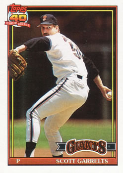 #361 Scott Garrelts - San Francisco Giants - 1991 Topps Baseball