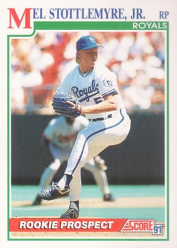 #361 Mel Stottlemyre Jr. - Kansas City Royals - 1991 Score Baseball