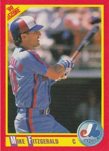 #361 Mike Fitzgerald - Montreal Expos - 1990 Score Baseball