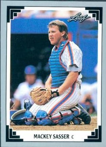 #361 Mackey Sasser - New York Mets - 1991 Leaf Baseball