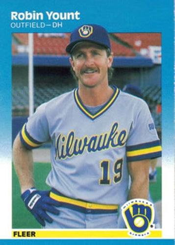 #361 Robin Yount - Milwaukee Brewers - 1987 Fleer Baseball