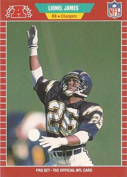 #361 Lionel James - San Diego Chargers - 1989 Pro Set Football