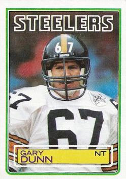 #361 Gary Dunn - Pittsburgh Steelers - 1983 Topps Football