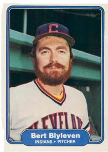 #361 Bert Blyleven - Cleveland Indians - 1982 Fleer Baseball