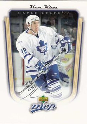 #361 Ken Klee - Toronto Maple Leafs - 2005-06 Upper Deck MVP Hockey
