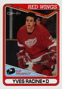 #361 Yves Racine - Detroit Red Wings - 1990-91 O-Pee-Chee Hockey