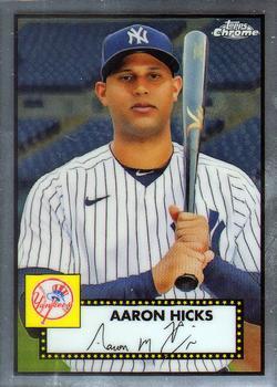 #361 Aaron Hicks - New York Yankees - 2021 Topps Chrome Platinum Anniversary Baseball