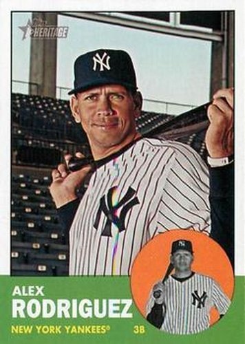 #361 Alex Rodriguez - New York Yankees - 2012 Topps Heritage Baseball