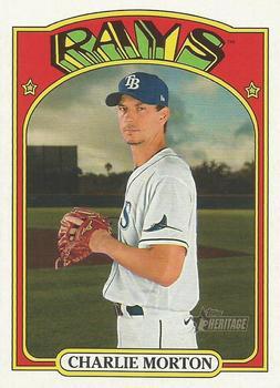 #361 Charlie Morton - Tampa Bay Rays - 2021 Topps Heritage Baseball