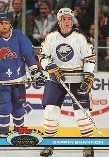 #361 Darrin Shannon - Buffalo Sabres - 1991-92 Stadium Club Hockey