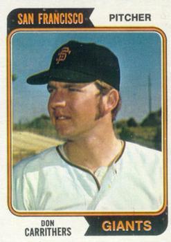 #361 Don Carrithers - San Francisco Giants - 1974 Topps Baseball