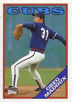 #361 Greg Maddux - Chicago Cubs - 1988 Topps Baseball