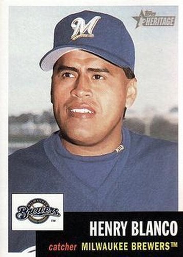 #361 Henry Blanco - Milwaukee Brewers - 2002 Topps Heritage Baseball