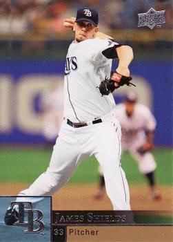 #361 James Shields - Tampa Bay Rays - 2009 Upper Deck Baseball