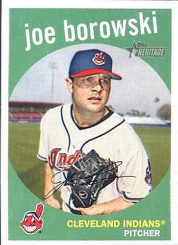 #361 Joe Borowski - Cleveland Indians - 2008 Topps Heritage Baseball