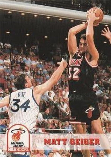 #361 Matt Geiger - Miami Heat - 1993-94 Hoops Basketball