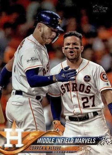 #361 Middle Infield Marvels Carlos Correa / Jose Altuve - Houston Astros - 2018 Topps Baseball