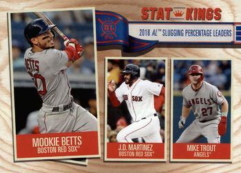 #361 Mookie Betts / J.D. Martinez / Mike Trout - Boston Red Sox / Los Angeles Angels - 2019 Topps Big League Baseball
