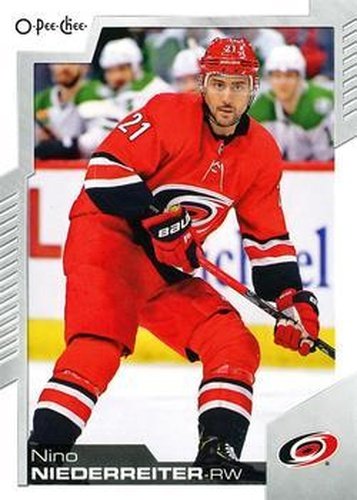 #361 Nino Niederreiter - Carolina Hurricanes - 2020-21 O-Pee-Chee Hockey