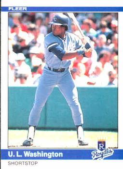 #361 U.L. Washington - Kansas City Royals - 1984 Fleer Baseball